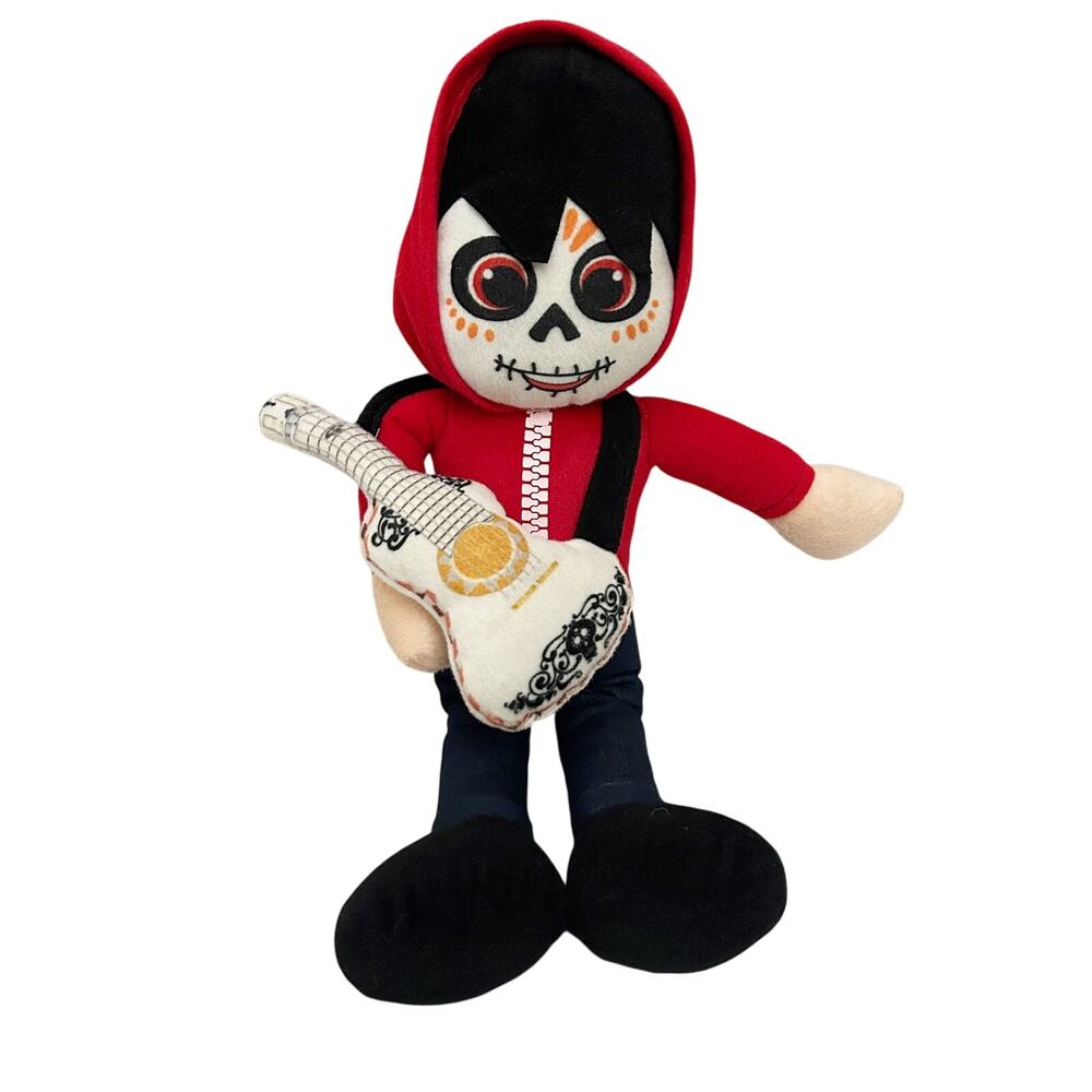 DISNEY COCO MIGUEL Plush Doll 20 Inch Hector Guitar Removable Hoodie Large